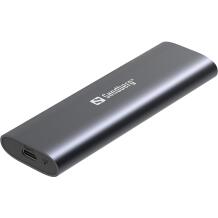 Sandberg Korpusas M.2+NVMe SSD 136-39, 1.8", 10Gb/s, aliuminis, USB-C, USB-A, prievadų išpjovos