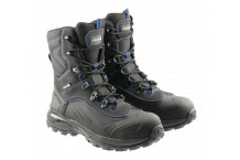 Drošības zābaki GREVEN S3L SR, HOGERT HT5K592-46, melni, 46. izmērs, nubuka āda, anti-slīdes, Kevlar aizsardzība.