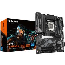 Gigabyte Motininė plokštė B760 GAMING X D4 GEN5, LGA 1700, 8+1+1 fazių VRM, iki 5333MHz DDR4, 3xPCIe 4.0 M.2, 2.5GbE LAN