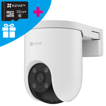 Ezviz H8C Pro CS-H8c-Pro-4K Lauko 8MP 4K Pasukama 360° Wi-Fi Kamera MicroSD / Spalvotas Naktinis Matymas / Aktyvi Apsauga Balta
