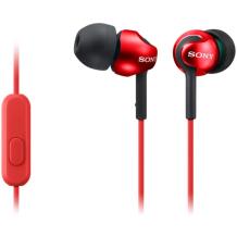 Sony kõrvaklapid MDREX110APR.CE7, 16Ω, 1.2m, stereo, in-ear, punased, mikrofoniga