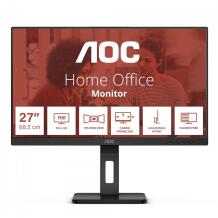 Aoc Monitor 27E3QAF, 27" FHD, 1920 x 1080, 75Hz, IPS, 4ms, 2xHDMI, DP, USB keskpunkt, reguleeritav alus, sisseehitatud kõlarid