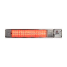 Eurom Golden 2200 Comfort RCD infraraudonųjų spindulių terasos šildytuvas laukui 2200W IP65 nuotolinis valdymas montuojamas ant sienos iki 25m2 sidabrinė