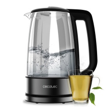 Electric kettle 1.7 L 2200 W borosilicate glass 360° rotating base ThermoSense 340 Clear Transparent 170 Cecotec