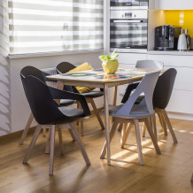 Krēsls STUART 58x57xH82cm, melns 37035