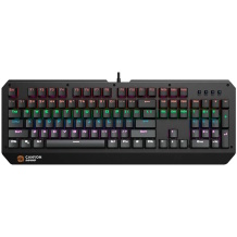 Wired mechanical gaming keyboard 104 keys RGB lighting 17 hot-keys USB Hazard GK-6 Black CND-SKB6-US CANYON