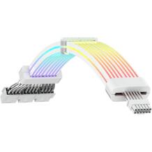 Gamemax modulaarne kaabel 12VHPWR CABLE-WH, 31cm, 3x8 pin pistik, 7A, RGB LED valgustus