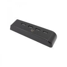 White Shark PS5 4-Port USB HUB CROSS, 4 prievadai, USB 2.0, juoda, USB Type-A, suderinamas su PS5