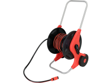 Dārza šļūteņu ratiņi 20m, YATO, YT-90122, ērta lietošana, izturīgs metāls, integrēts ūdens slēdzis