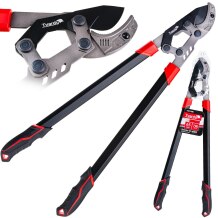 Oksalõikur hammasratta ja alasi teraga Tvardy T07418 790mm 65Mn PTFE