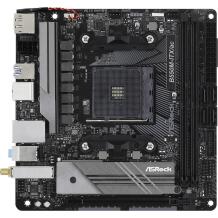 Asrock B550M-ITX/ac, B550M-ITX/AC, AM4, 2xDDR4, 4xSATA, 1xHDMI, 1xDP, 1xLAN, 3xUSB 3.2, 2xUSB 2.0, 1xM.2, 7.1 garso