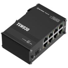 Teltonika Lüliti TSW030000000, 8 x 10/100 Mbps, 2-poolne tööstuslik DC toitepesad, haldamata, DIN-raudtee paigaldamine