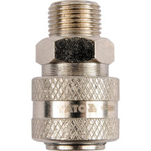 Пневматический быстрый соединитель для компрессоров воздушных шлангов и пневмоинструментов 3/8 дюйма наружная резьба YT-2391 Yato