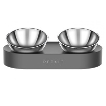 Миска для кормления домашних животных с объёмом 0,48 л Fresh Nano Metal ABS/Stainless Steel Чёрная P5201 PETKIT