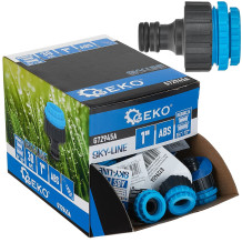 1" krāna savienotājs ar 3/4" un 1/2" adapteriem, SKY-LINE, G72945A, augstas kvalitātes plastmasa, universāla saderība