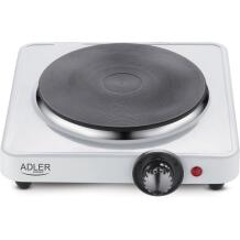Adler Brīvi stāvošs galda plīts AD 6503, 1500W, 220-240V, 1 zona, balta, termostata kontrole
