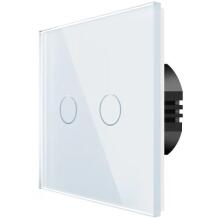 Spring Slēdzis WT-201 WIFI 2gang(N&L) 1000W/G, 86mm x 86mm x 35mm, 110V – 240V AC, 5A, 1000W, -20 līdz 70 C, standarta ES kārbas
