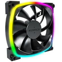 Montech Datora korpuss ventilators AX120PWM KODS, 120mm, 720-1760RPM, 1x9 lāpstiņas, 27dB, 1.8mmH2O, RGB apgaismojums