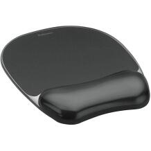 Fellowes geelpadi randme toe CRYSTAL 9112101, 202 x 235 x 25 mm, must, libisemisvastane alus