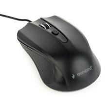 Gembird USB optiline hiir MUS-4B-01L, 1200 DPI, 4 nuppu, optiline, kaabli pikkus 1.8m, must
