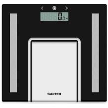 Salter Kūno svarai 9128 BK3R, 150 kg, 1.5 kg, LCD, kūno riebalų analizė, automatinis išjungimas, modernus dizainas