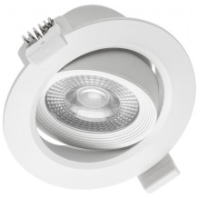 Griestu gaismeklis LED VOLARE, 5W, 400lm, PF>0,5, RA>80, IP20, 38°, 4000K; balts LD-VLROK0538-NB GTV