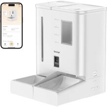 Sponge Nutikas toidu ja vee dosaator T-MLX59467, 5L toitu, 4L vett, 5V, kvaliteetne kaamera, Wi-Fi, valge