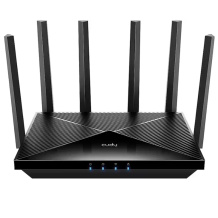 Cudy WR6500H 1.0 BE6500 kahe sagedusalaga 2.5G gigabitine Wi-Fi 7 ruuter EasyMesh ja MU-MIMO toega, must
