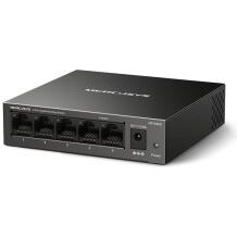 Mercusys 5-Port Gigabit Laukommutator MS105GS, 5 x 10/100/1000 Mbps, Haldu, 10 Gbps, Must