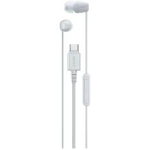 Sony Kõrvaklapid IER-EX15C KOOD IEREX15CW.CE7, 1.2m, USB-C, 3 paari kõrvaklapi otsikuid, mikrofon