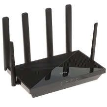 Cudy P5 AX3000 Dual-SIM 5G SA/NSA Wi-Fi 6 Router 4-Port Gigabit Desktop 2402 Mbps + 574 Mbps Black