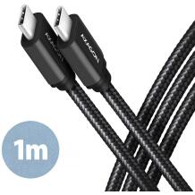 Axagon кабель USB-C на USB-C 1м 60Вт, черный, 2 USB-C разъема