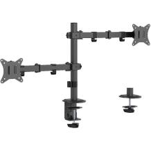 Gembird LCD monitori kinnituskäsi MA-D2-03, 17-32'', 9 kg, 75 x 75 mm, 100 x 100 mm, 2 ekraani, must