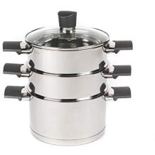 Russell Hobbs Aurutaja RH011701EU7, 2 sektsiooni, roostevaba teras/must, sobib kõikidele pliitidele