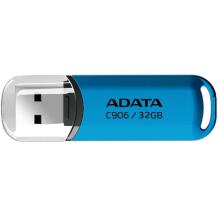 Adata USB mälupulk AC906-32G-RWB, 32 GB, USB Type-A, USB 2.0, kork, sinine, läbipaistev