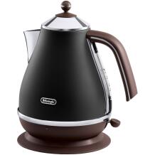 Delonghi Elektrinė arbatinukas KBOV2001BK, 2000 W, 1.7 L, juoda, nerūdijantis plienas, 360° bazė, vandens lygio indikatorius
