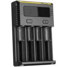Nitecore Зарядное устройство INTELLICHARGERNEWI4 1500mA, 4 слота, поддержка аккумуляторов 3.7V и 4.35V, ACD технология