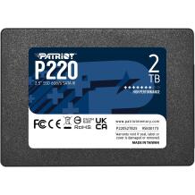 Patriot Kõvaketas (SSD) P220 P220S2TB25, 2 TB, 2.5", SATA III, 550 Mb/s, 500 Mb/s, TBW 960 TB