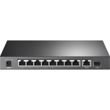 TP-Link TL-SG1210P tinklo komutatorius nevaldomas 9× Gigabit RJ45 8× PoE+ 1× SFP stalinis juodas