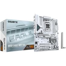 Gigabyte Pagrindinė plokštė B850 EAGLE WF7 ICE, AMD Socket AM5, DDR5 iki 8200MT/s, 8+2+2 fazių VRM, 3*M.2, WIFI 7, 2.5GbE LAN
