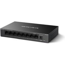 Mercusys 8-Port Gigabit Laukommutator MS108GS, 8 x 10/100/1000 Mbps, halduseta, lauakomplekt, must