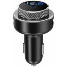 Manta FM modulaator TFM101 STREAM, QC3.0, Bluetooth 5.0, MicroSD pesa, USB port, LED ekraan, 12V