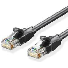 Vention патч-кабель IBEBF CAT 6, 1м, U-UTP, черный, 1000Mbps, скрученная пара, универсальная совместимость