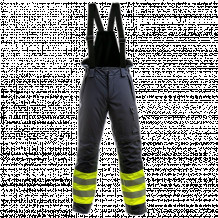 Dzeltens/t.zils ziemas darba puskombinezons NEW MONTREAL Hi-Vis, XL izm BALTIC CANVAS