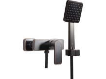 Retro dušas komplekts melns FALA, 75817, vienas sviras, misiņš