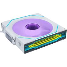 Lian Li Datora ventilators 140mm G99.14SLIN1W1W.00, 1800RPM, 3.45mmH2O, FDB, 62 LED, balts