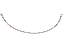 Savienojuma šļūtene F/F 1/2", FALA, 71804, 800 mm, nerūsējošais tērauds, EPDM gumija, 32 l/min, 1 MPa