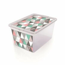 Branq Ladustamiskarp 8733014, 485mm, 360mm, 250mm, ristkülik, läbipaistev, plastmass