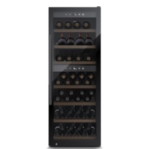 Išmanus vyno šaldytuvas su Wi Fi valdymu 2 temperatūros zonos 5–20 °C kompresorinė technologija talpa 126 buteliai WineExclusive 126 Juodas 00729 Caso
