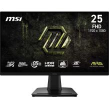 Msi LCD monitor MAG 256F E20, 24.5", 1920 x 1080, 200 Hz, 0.5 ms, 300 cd/m², 16:9, must